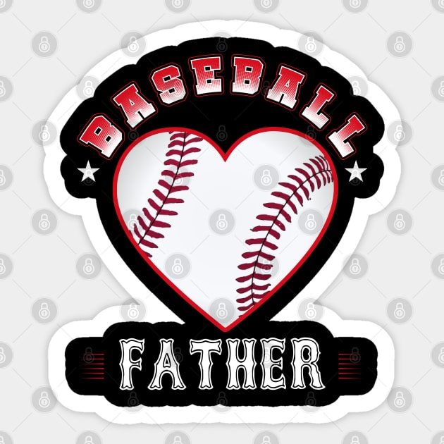 Father Baseball Team Family Matching Gifts Funny Sports Lover Player Sticker by uglygiftideas